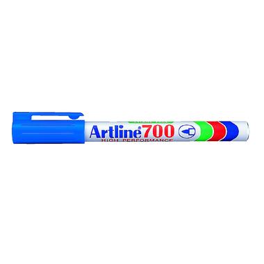 Перманентный заправляемый маркер с тонким наконечником Artline 0,7 мм 700, синий EK700-014