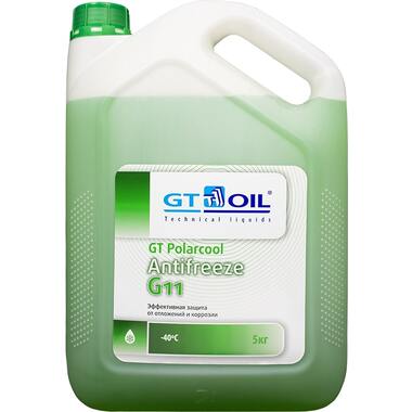 Антифриз GT OIL Polarcool G11 зеленый, 5 кг 1950032214014