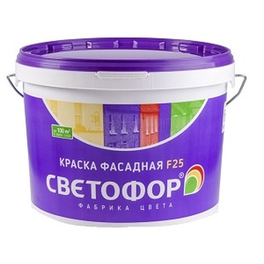 Краска Светофор F25Z фасадная зимняя до -10С, База А, 14 кг ТД000002982