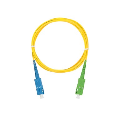 Переходной волоконно-оптический шнур NIKOMAX желтый, 1м NMF-PC1S2C2-SCU-SCA-001