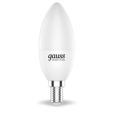 Светодиодная лампа Gauss Smart Home DIM E14 C37 5 Вт 2700К 1/10/40 1100112