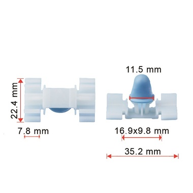 Клипса 50 шт AVERS 51131960054-50