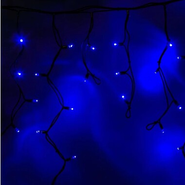 Светодиодная гирлянда NEON-NIGHT Бахрома постоянное свечение 5.6х0.9м 240 LED синий 255-243