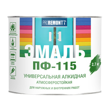 Эмаль PROREMONTT ПФ-115 голубая, 2.7 кг Лк-00004458