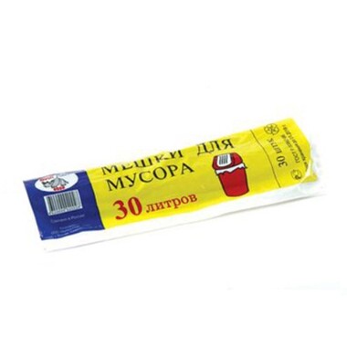 Мешки (30 шт; 30 л; 6 мкм) для мусора Мультипласт Групп MPG027102/020028/960072