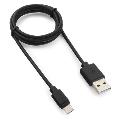 Кабель Гарнизон USB 2.0 A(M) - micro-B(M) 5P, 1м, черный, пакет Pro GCC-mUSB2-AMBM-1M