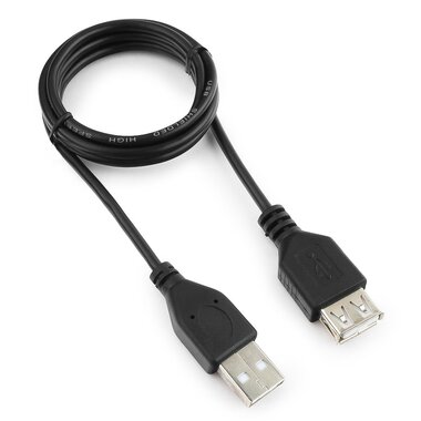 Кабель-удлинитель Гарнизон USB 2.0 AM/AF, 1м, пакет GCC-USB2-AMAF-1M