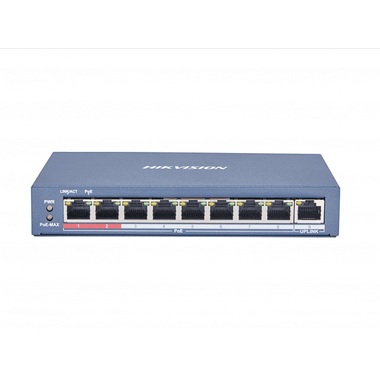 Коммутатор Hikvision Ethernet, PoE DS-3E0109P-E C УТ-00017152 DS-3E0109P-E(C)