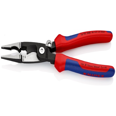 Электромонтажные клещи KNIPEX 6-в-1, зачистка: 0.75 - 1.5 + 2.5 мм, L-200 мм KN-1392200SB