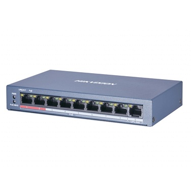 Коммутатор Hikvision Ethernet, PoE DS-3E0109P-E/M B УТ-00017149 DS-3E0109P-E/M(B)