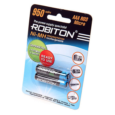 Аккумулятор ROBITON RTU950MHAAA-2 BL2 (2шт) 9792