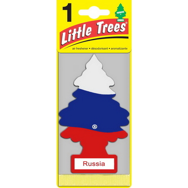 Ароматизатор Car-Freshner Ёлочка Russian Flag Российский флаг U1P-19974-RUSS