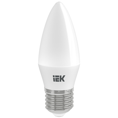 Лампа IEK LED, C35, свеча, 5вт, 230В, 4000К, E27 LLE-C35-5-230-40-E27