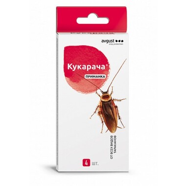 Приманка для тараканов Avgust Кукарача 1.5 г х 4 шт. A00495