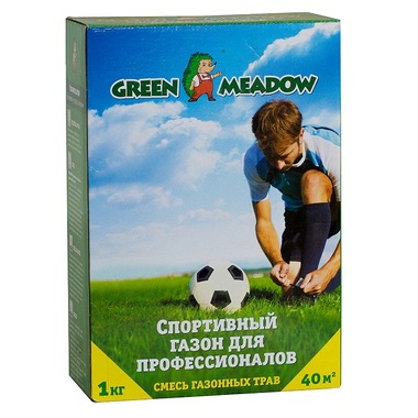 Семена газона GREEN MEADOW Спортивный газон для профессионалов 1 кг 4607160330761