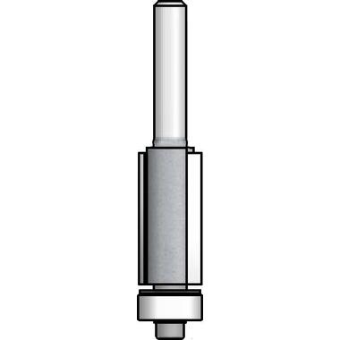 Фреза обгонная нижний подшипник (6.3х13х52 мм; Z2; хвостовик 6 мм) WPW F220633