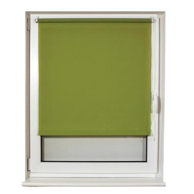 Рулонная штора BRABIX 40х175 см, текстура-лён, защита 55-85%, 200 г/м2, зелёный S-32 605969