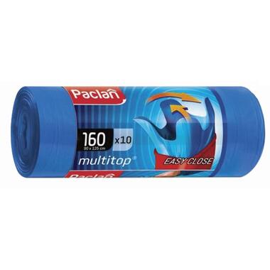 Мешки для мусора Multitop (10 шт; 160 л) с ушками синие PACLAN 604064