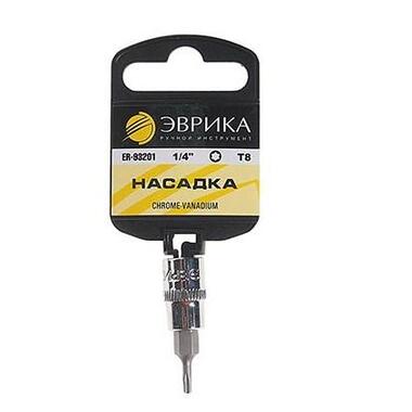 Насадка с держателем (1/4 DR; торкс T8) ЭВРИКА ER-93201H