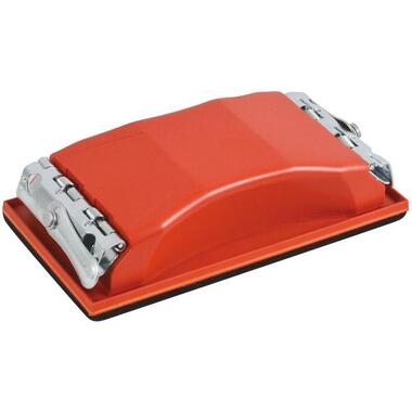 Держалка для наждачной бумаги с металлическим прижимом, красная FIT IT 210x105 мм 39715