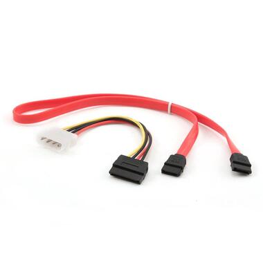 Комплект кабелей Cablexpert SATA интерфейсный 7pin/7pin и питания 4pin/15pin пакет CC-SATA