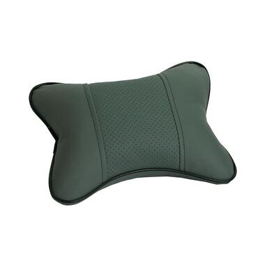 Автомобильная подушка под шею DolleX 300*210 мм, экокожа, светло-серая PGL-2130