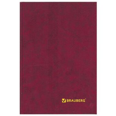 Книга учета BRAUBERG 96 листов, А4 200x290 мм твердая обложка из картона, блок 130070