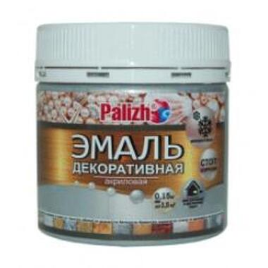 Акриловая эмаль PALIZH декоративная №91 серебро 0,15кг 11605627