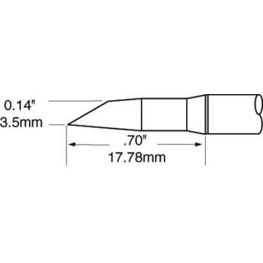 Наконечник (3.5х17.78 мм; удлиненная миниволна) для MFR-H1 METCAL SFP-DRH35