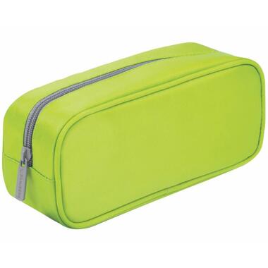 Пенал-косметичка BRAUBERG KING SIZE NEON GREEN 20х8х9 см 229020