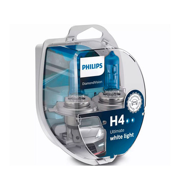 Лампа Philips DiamondVision H4 12V- 60/55W (P43t) 2шт 12342DVS2