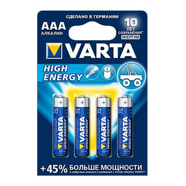 Батарейка AAA - Varta LongLife Power 4903 LR03 (4 штуки) VR LR03/4BL LLP 04903 121 414`