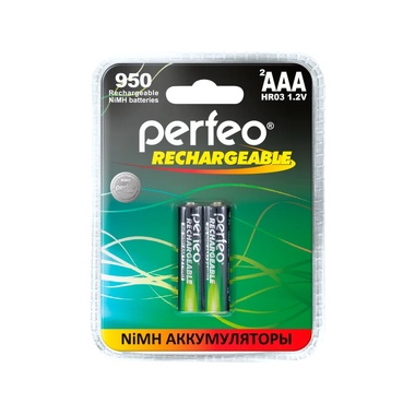 Аккумулятор AAA - Perfeo 950mAh (2 штуки) PF AAA950/2BL PL