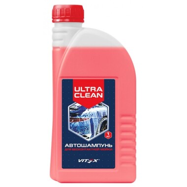 Автошампунь Ultra Clean красный 1 кг для бесконтактной мойки VITEX V900101