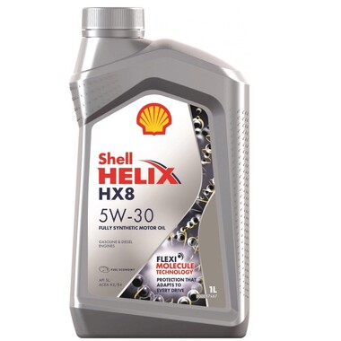 Моторное масло Shell Helix HX8 Synthetic 5W-30 синтетическое 1л 550046372 (550040462)