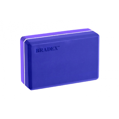 Блок для йоги BRADEX фиолетовый SF 0732