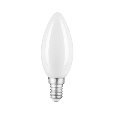 Лампа Gauss Filament, свеча, 9W, 590lm, 3000К, Е14, milky, LED, 1/10/50 103201109