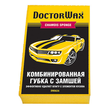 Комбинированная губка с замшей DoctorWax DW8636R DOCTOR WAX