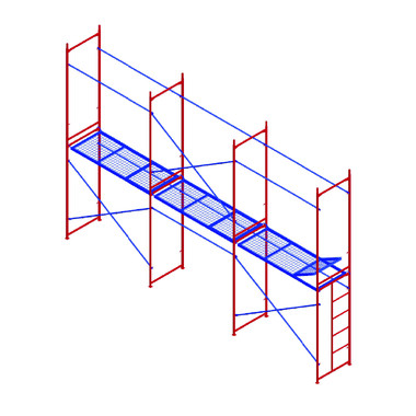 Комплект рамных лесов МЕГА М 4х6 772