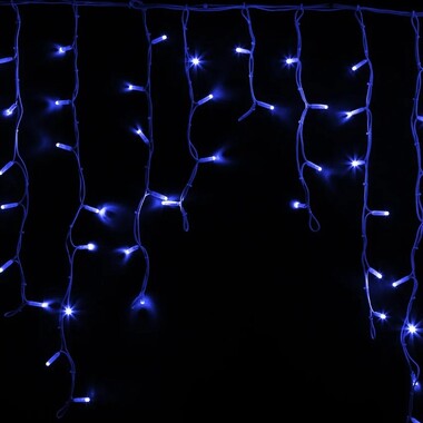 Светодиодная гирлянда NEON-NIGHT Бахрома постоянное свечение 5.6х0.9м 240 LED синий 255-283