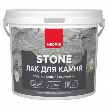 Водорастворимый лак по камню Neomid stone 1 л Н-STONE-1