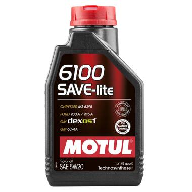 Моторное масло 6100 SAVE-LITE 5W20 1 л MOTUL 108009