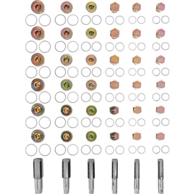 Набор для восстановления резьбы маслосливных отверстий Thorvik ODPRK1322 М13-М22, 114 пр 53216