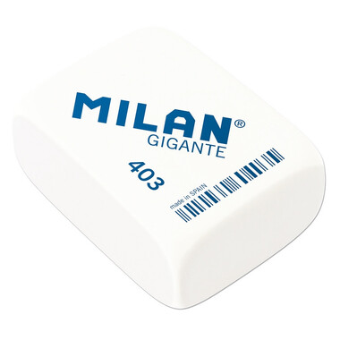 Каучуковый ластик Milan GIGANTE 6,8х5,1х2,8 белый 973198