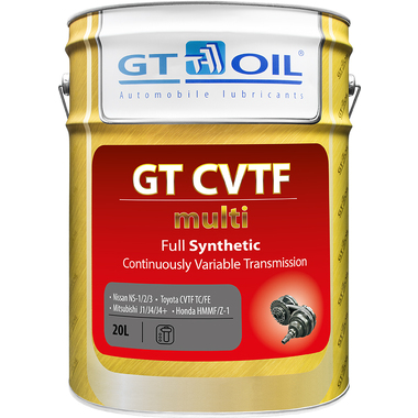 Масло CVTF Multi, 20 л GT OIL 8809059408674