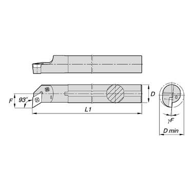 Державка токарная S32S-PDUNR15 NORGAU 020028310