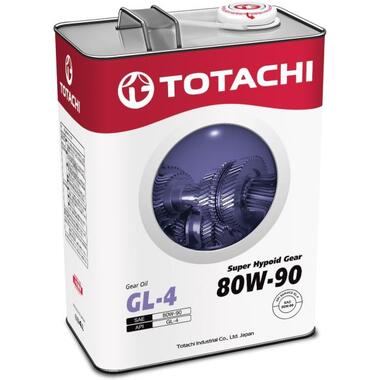 Трансмиссионное масло TOTACHI Super Hypoid Gear GL-4, 80W-90, 4 л 4562374691841