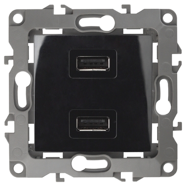 Зарядное устройство USB ЭРА 12-4110-06 230В/5В-2100мА, IP20, 12, чёрный Б0027496 ERA
