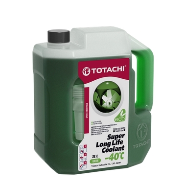 Охлаждающая жидкость TOTACHI SUPER LLC Green -40C 2л 4589904520525