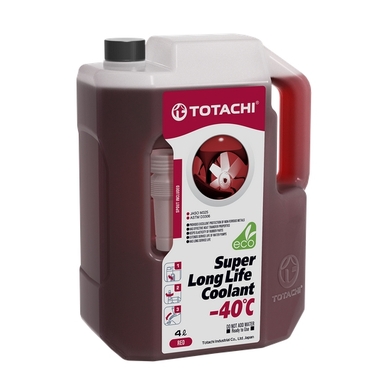 Охлаждающая жидкость TOTACHI SUPER LLC Red -40C 4л 4589904520716